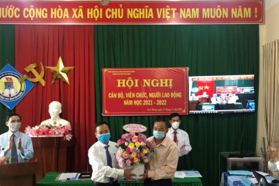 HỘI NGHỊ CÁN BỘ, VIÊN CHỨC, NGƯỜI LAO ĐỘNG TRƯỜNG THCS ĐINH TIÊN HOÀNG NĂM HỌC 2021-2022